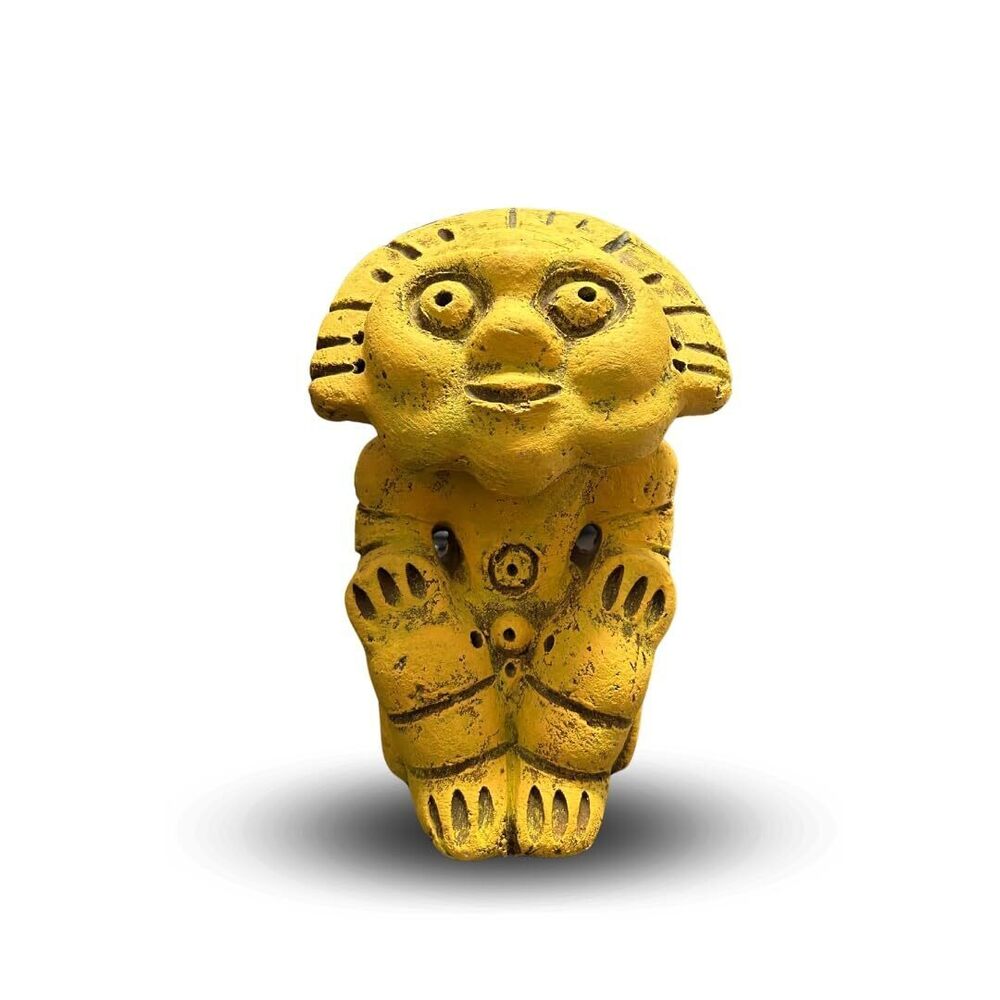 8081 Sun God Figurine - Handmade Taino Sculpture - Authentic Indigenous Art